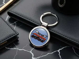 Personalized Keychains Glossy Pro Classy Metal X